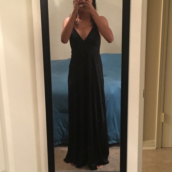 Black slit leg jumpsuit - Picture 6 of 7